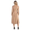 24seven Comfort Apparel Maternity Fit N Flare Pocket Dress - 3 of 4