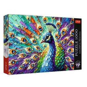 Trefl Premium Plus Colorful Peacock 1000 Piece Puzzle - 1 of 4