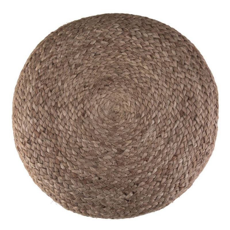 Maron Contemporary Round Pouf Pink/Natural - WyndenHall, 6 of 10