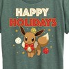 Women's - Pokémon - Happy Holidays Evee Short Sleeve Graphic T-Shirt - 2 of 4
