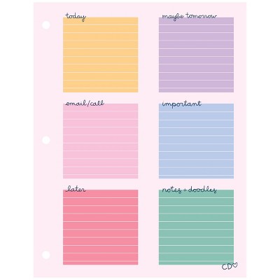 Callie Danielle 8.5"x11" Don't Forget Daily Notepad