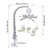 Baby Crib Mobile with Music, Nursery Mobile with Digital Music Box & 36 Lullabies, Gray Hanging Toy for Crib - 3 of 4