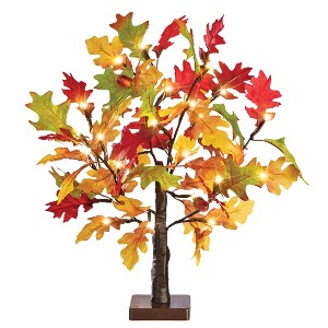 Collections Etc LED Lighted Artificial Tabletop Autumn Maple Tree 4 X 4 X 22 - 1 of 2