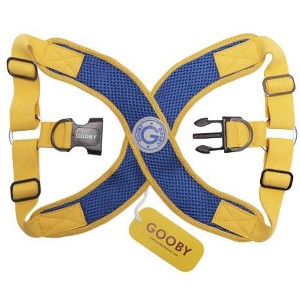Gooby Perfect Fit Dog Harness, Medium, Blue - 1 of 1
