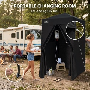 EAGLE PEAK 4x4 Pop Up Canopy, Flex Ultra Compact Portable Privacy