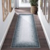 Washable Modern Bordered Rug Non Slip Low Pile Rug Soft Throw Floor Cover Foldable Indoor Carpet for Living Room Bedroom Office - 2 of 4