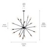 Kichler Lighting Armstrong 6 - Light Chandelier in  Black - 4 of 4