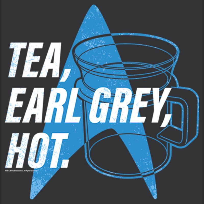 Women's Star Trek: The Next Generation Cup Of Tea Earl Grey Hot, Captain Picard Racerback Tank Top, 2 of 5