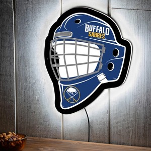 Evergreen Ultra-Thin Edgelight LED Wall Decor, Helmet, Buffalo Sabres- 15.6 x 19 Inches Made In USA - 1 of 4