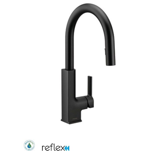 Moen S72308 Sto 1 5 Gpm Single Hole Pull Down Kitchen Faucet With Reflex Matte Black Target
