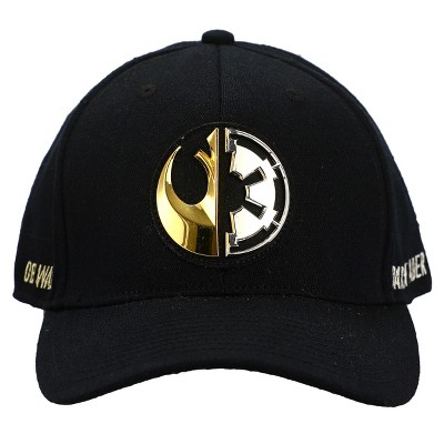 Star Wars Jedi Empire Mixed Logo Adult Black Elite Flex Snapback Hat