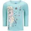 Disney Frozen Princess Anna Elsa Girls Zip Up Vest Puffer T-Shirt and Leggings 3 Piece Outfit Set Toddler - 4 of 4