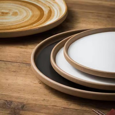 AOSTIRMOTOR Tableware Steak Fruit Dessert Plate for Wedding Party