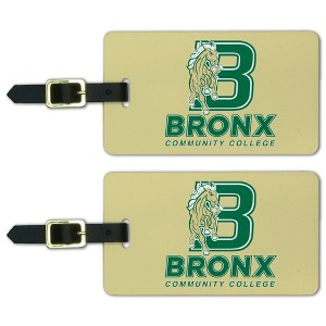 Bronx Community College Primary Logo Luggage ID Tags Suitcase CarryOn Cards  Set of 2 - 1 of 4