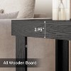 Tribesigns 2-Tier End Table, All Wooden Square Side Table with Storage Shelves, Small Bedside Table for Bedroom,  for Living Room - 3 of 4