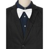 INSPIRE CHIC Men's Solid Color Satin Large Bow Tie 1 Pcs - 4 of 4