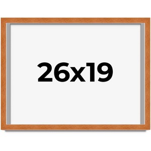 PosterPalooza | Modernist Brown Picture Frame - UV Acrylic, Backing Board, Hanging Hardware Included - 1 of 4