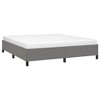 Bed Frame Dark Gray Polyester Fabric, Plywood, Engineered Wood King - 4 of 4