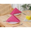 Unique Bargains Wedding Restaurant Dinner Banquet Polyester Napkins 19 x 19 Inches 6 Pcs - 2 of 4