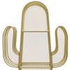 YIYIBYUS Gold Modern 4-Tier Bookshelf Freestanding Bookshelf Book Storage Organizer - 4 of 4