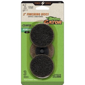 Gator Power 2 in. Zirconia Aluminum Oxide Twist and Lock Surface Conditioning Disc 50 Grit Coarse 3 - 1 of 1