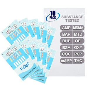 Mintegrity [10pk] 12 Panel Urine Drug Test Card for Home | High Sensitivity Substance Screening Home Detection Urine Dip Card | MT-WDOA-6124 - 1 of 4