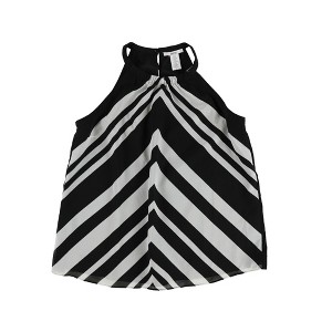 bar III Womens Chevron Knit Blouse - 1 of 2