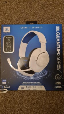 JBL Quantum 360P Wireless Gaming Headset - JBLQ360PWLWHTBLUAM