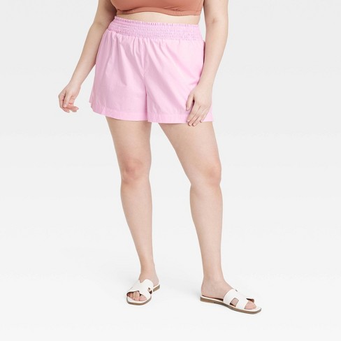 Women Shorts High-Rise Dusty Pink Short