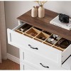 Drawer Dresser, Modern Fluted Dressers for Bedroom with Wood Top, Wooden Dresser & TV Stand,Clothes Storage for Living Room,Hallway - 4 of 4