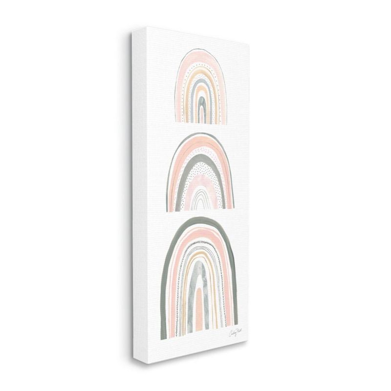 Stupell Industries Playful Grey and Pink Abstract Rainbow Arches, 1 of 6