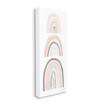 Stupell Industries Playful Grey and Pink Abstract Rainbow Arches