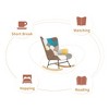 Bella Depot Hazel Rocking Chair with ottoman - 4 of 4