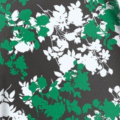 kelly green graphic floral