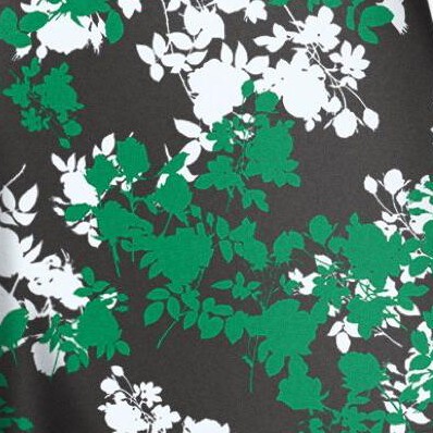 kelly green graphic floral