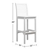 Solhome Emilio White English Wood Bar Chair - 4 of 4