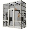 Garvee Catio Outdoor Cat Enclosure, 70.1" Large Wood Catio Outdoor Cats Enclosure with Waterproof Roof, 2 Cat Resting Box & Platforms, UV Resistant - 2 of 4