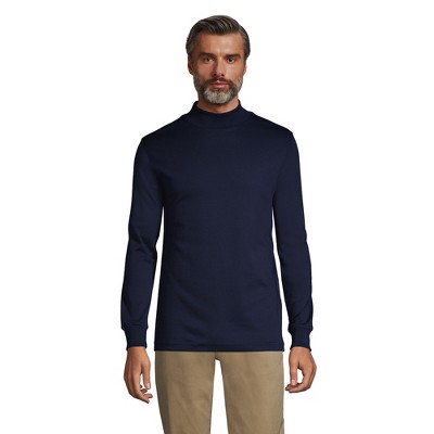 Lands' End Men's Cotton Supima Mock Turtleneck