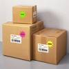 Avery Neon Address Labels with Sure Feed for Laser Printers, 2-1/4", Assorted Colors, 180 Burst Labels (5995) - 2 of 4