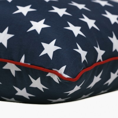 Macey Americana Navy and White Star Throw Pillow Set