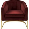 Meridian Furniture,Carter Velvet Accent Chair - 3 of 4