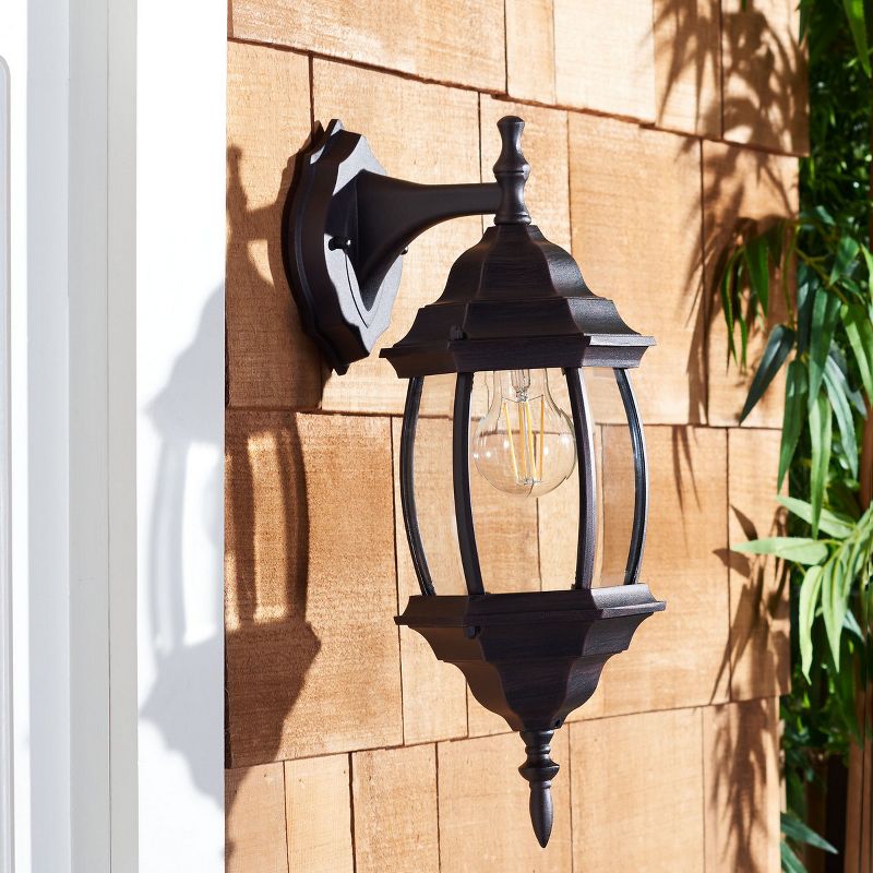 Grazia Outdoor Wall Sconce Lights (Set of 2) - Oil Rubbed Bronze - Safavieh., 5 of 7