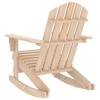 vidaXL Adirondack Rocking Chair Lounge Patio Chair for Garden Solid Wood Fir - Natural - 4 of 4