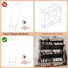 Shoe Storage Cabinet with 4 Flip Drawers, 2 Tier Free Standing Shoe Rack with 2 Cubbies, Hooks & Metal Frame, Narrow Shoe Storage for Entryway - 4 of 4