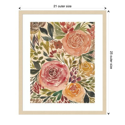 Amanti Art Antique Garden IV by Cheryl Warrick Wood Framed Wall Art Print 21 in. x 25 in.