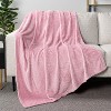 PAVILIA Soft Waffle Blanket Throw for Sofa Bed, Lightweight Plush Warm Blanket for Couch - 4 of 4