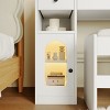 AZL1 Life Concept Dressers Smart LED Vanity Table with Adjustable Mirror Multi Storage Design Table for Bedroom, White, 43.2"*15.7"*57.4" - 4 of 4