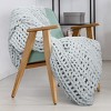 Catalonia 50"x60" Chunky Knit Blanket, Soft Plush Crochet Chenille Blanket, Knitted Yarn Blanket for Home Decor or Dorm Decor, Comfort Caring Gift - 3 of 4