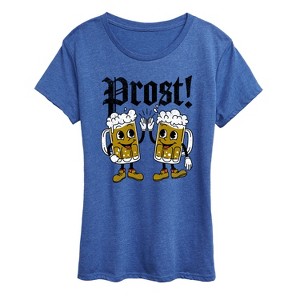 Women's - Instant Message - Oktoberfest Prost Beers Short Sleeve Graphic T-Shirt - 1 of 4