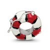 Black Bow Jewelry Sterling Silver Enameled Life Preserver Bead Charm - 4 of 4